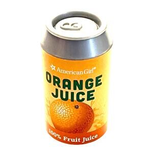American Girl ORANGE JUICE Fruit Juice Soda Can Beverage Drink Food Accessory